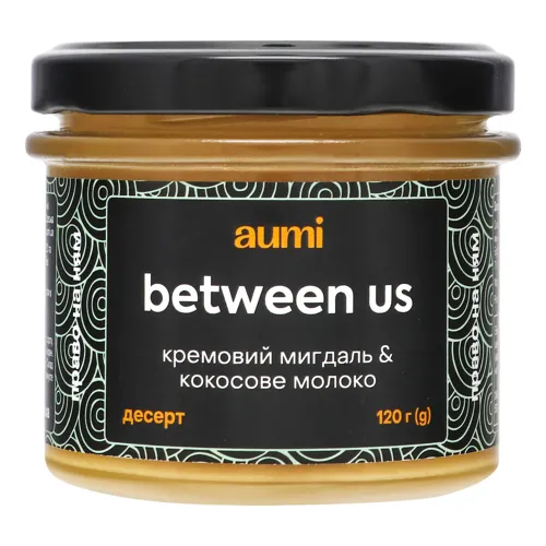 Десерт Кремовий мигдаль та Кокосове молоко Between us Aumi 120г