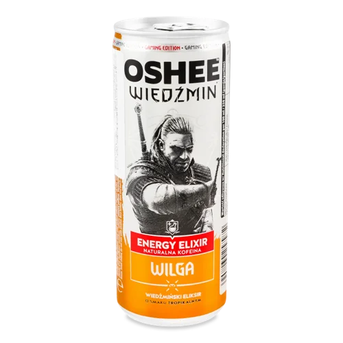 Енергетичний Напій Безалкогольний Газований Tropikal Oshee, з/б 0.25л