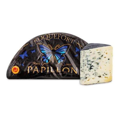 Сир Papillon Fromageries Рокфор Блек АОP, 52%, з овечого молока, кг