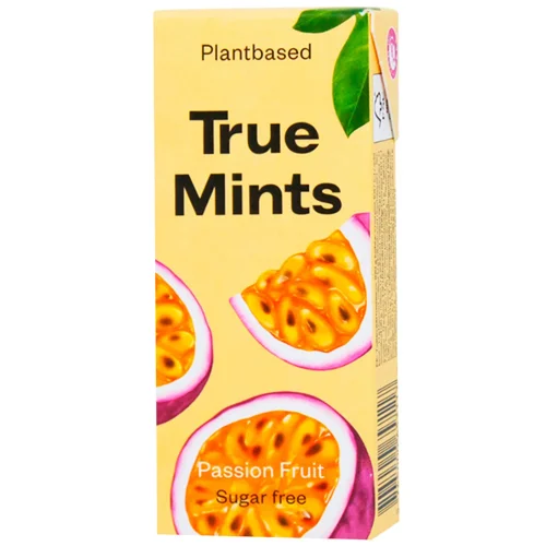 Цукерки Освіжаючі М'ятні зі Смаком Маракуя ТМ True Mints 13 г