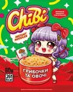 Вермішель ChiBi Вироби макаронні швидкого приготування зі смаком грибів 60г