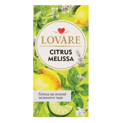 Чай Lovare Citrus melissa з ароматом лимону 24х1.5г