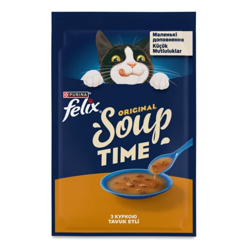 Додатковий корм для котів Felix Суп з куркою