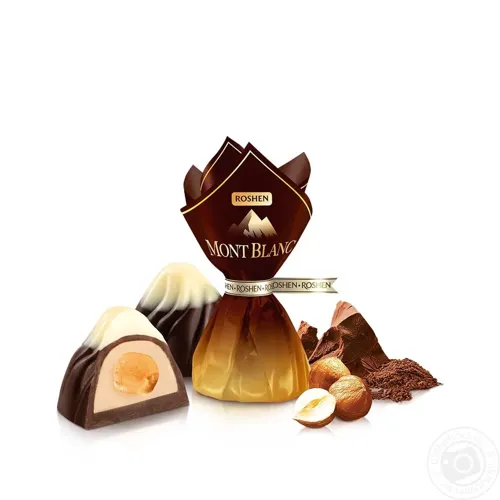 Цукерки Рошен Монблан з цільним лісовим горіхом