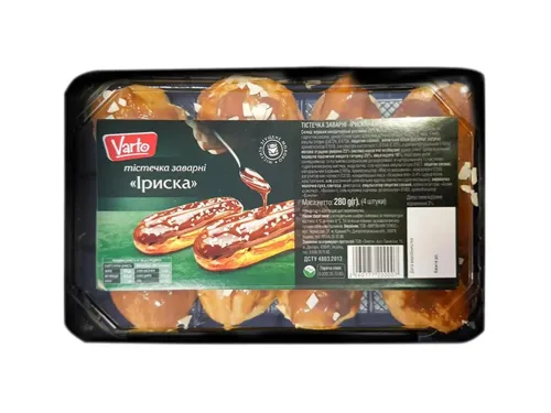 Тістечко Varto Іриска заварне 280г
