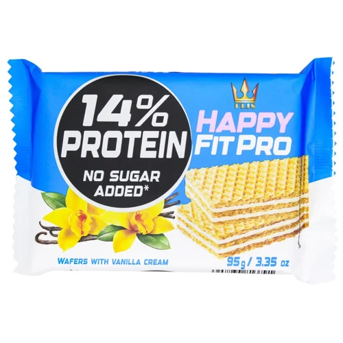 Вафлі Flis Happy Fit протеїн 14% з ваніллю 95г