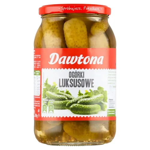 Огірки Dawtona класичні мариновані 900г