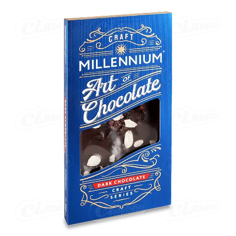 Шоколад Millennium Craft Series чорний з мигдалем та журавлиною 100г