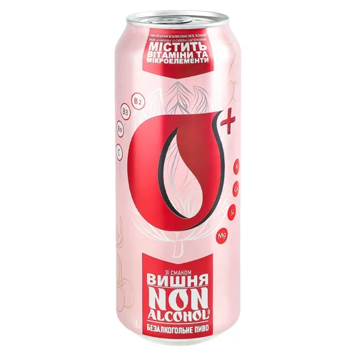 Пиво Оболонь зі смаком вишні світле нефільтроване безалкогольне 0,5л