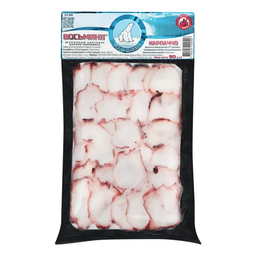 Восьминіг щупальця нарізні Карпаччо Polar Seafood вищого ґатунку в упаковці 90г