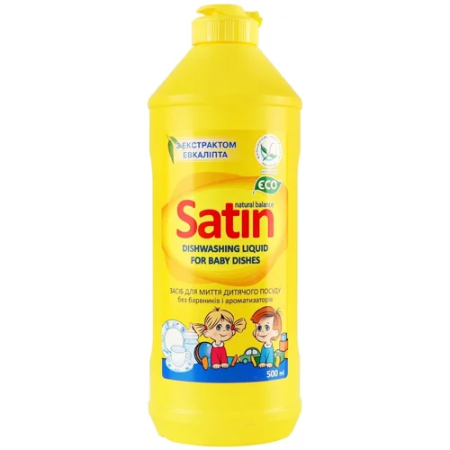 Засіб для миття дитячого посуду Satin 500мл