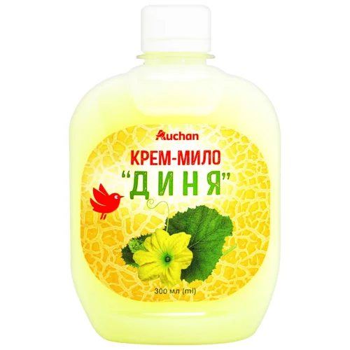 Крем-мило рідке Auchan Диня без дозатора 300мл