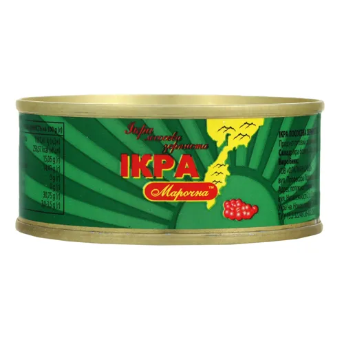 Ікра лососева зерниста Марочна з залізній банці 80г