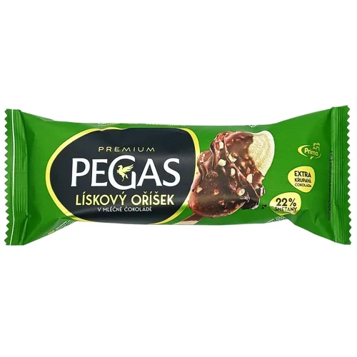 Морозиво Prima Пегас Преміум Лісовий горіх в молочному шоколаді 72г