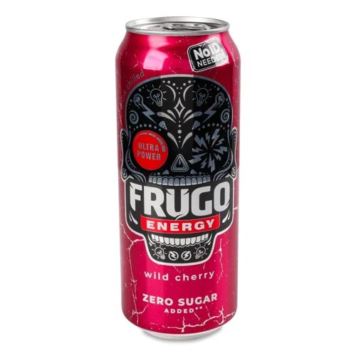 Напій енергетичний Frugo Wild Cherry газ з/б 0,5л