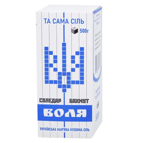 Сіль кам'яна Воля 500г