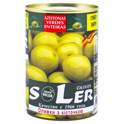 Оливки Sler з кісточкою 280г