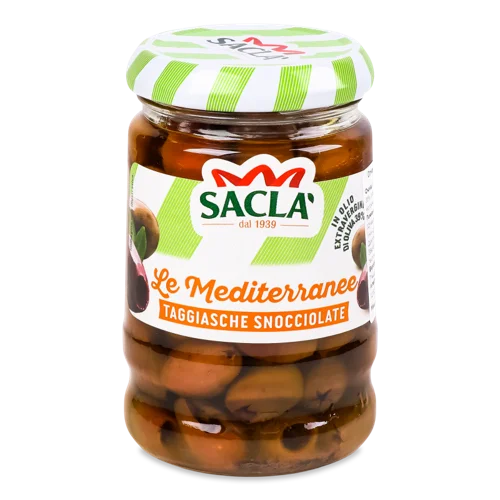 Оливки Sacla Таджаска Без Кісточки, в/ґ, 200г