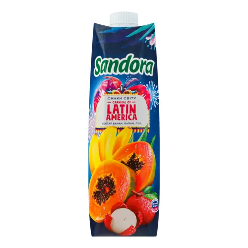 Нектар Банан-папая-лічі Latin America Sandora т/п 0.95л
