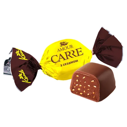 Цукерки Konti Amour Carre з сезамом вагові