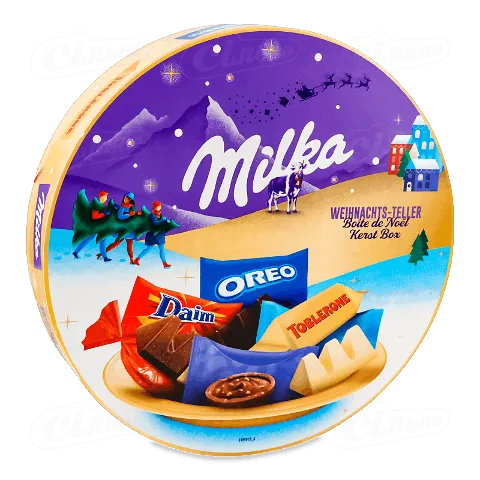 Набір Milka «Різдвяний» цукерки та шоколад 8 смаків, 196г