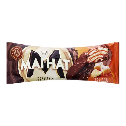Морозиво 12% в кондитерській глазурі Sea Salt Caramel Магнат м/у 70г