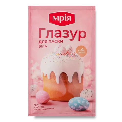 Глазур Для Паски Біла, в/ґ, 75г