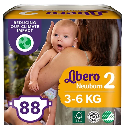 Підгузки Libero Newborn 2 3-6кг 88шт
