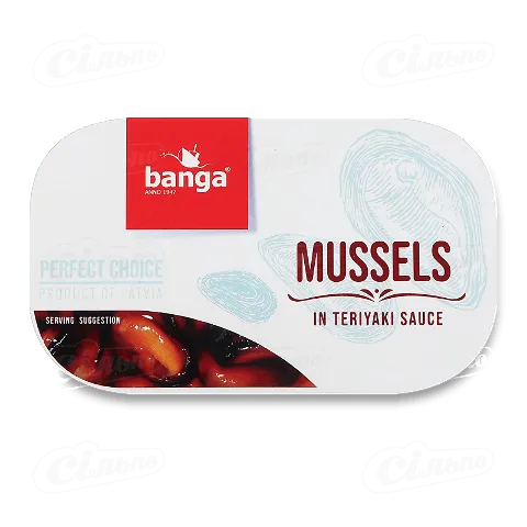 Мідії Banga у соусі Теріякі, 120г