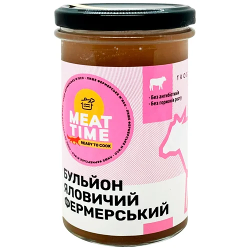 Бульйон з яловичини TROSTYNKA MEAT TIME 0.5 л