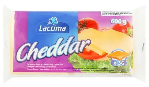 Сир плавлений 36.2% Cheddar Lactima м/у 36x16.67г