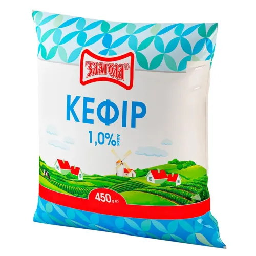 Кефір Злагода 1% 450г