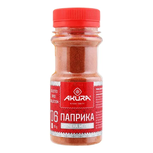 Паприка копчена мелена Akura п/б 70г