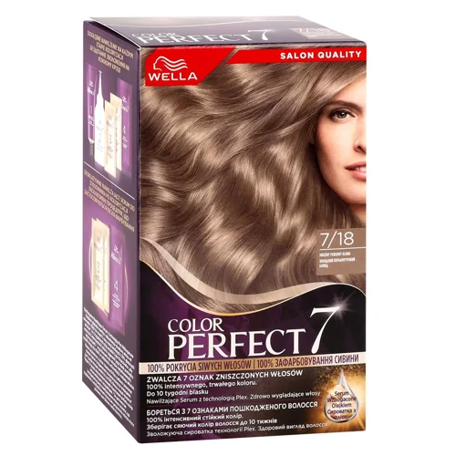 Фарба для волосся Wella Color Perfect 7/18 Холодний перламутровий блонд