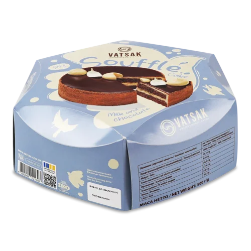 Торт Пташине Молоко Вацак В/К 500г