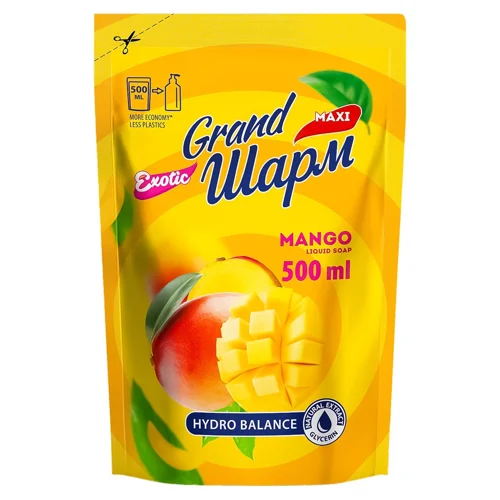Мило рідке Grand Шарм Maxi Манго 500мл