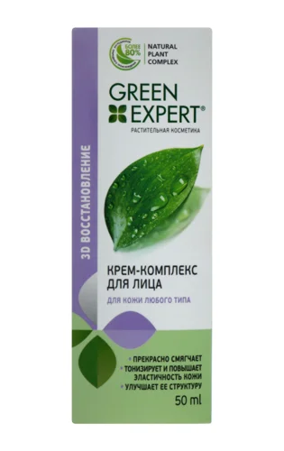 Крем для Обличчя Збереження Молодості Green Expert, Вищий Ґатунок, 50мл