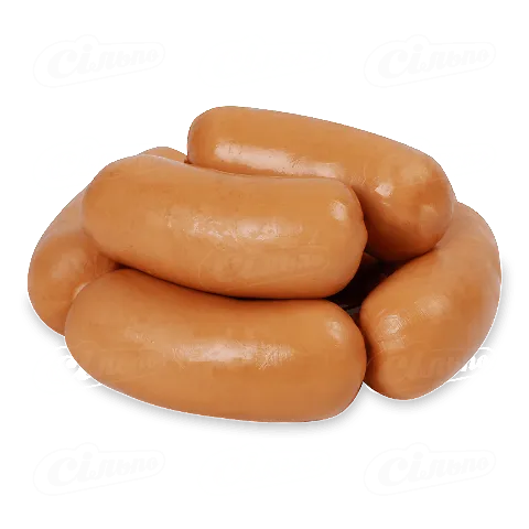 Сардельки «Ювілейний» «Преміум» «Женевські з сиром» натуральна оболонка вищого ґатунку, кг