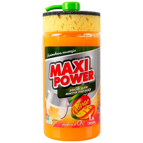 Засіб для миття посуду Maxi Power 1л в асортименті