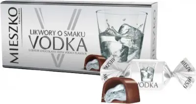 Конфети шоколадні Mieszko Vodka Пралине з лікером 180г