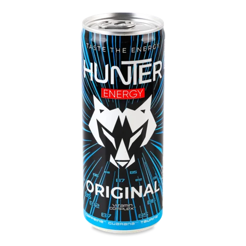 Енергетичний Напій Безалкогольний Сильногазований, з/б 250 мл