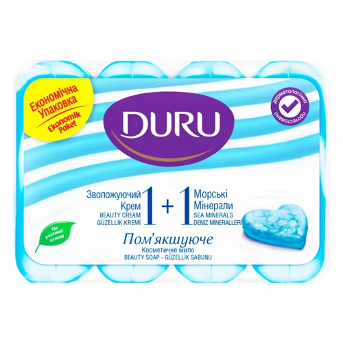 Мило тверде Duru Морські мінерали 4шт*80г