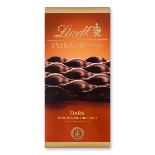 Шоколад Темний Extra Creamy Lindt, Картонна Упаковка, 80г