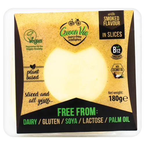 Сир рослинний Green Vie Гауда копчений скибочки 180г