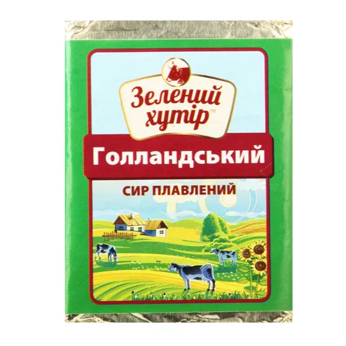 Сир плавлений 40% Голландський Зелений хутір м/у 90г