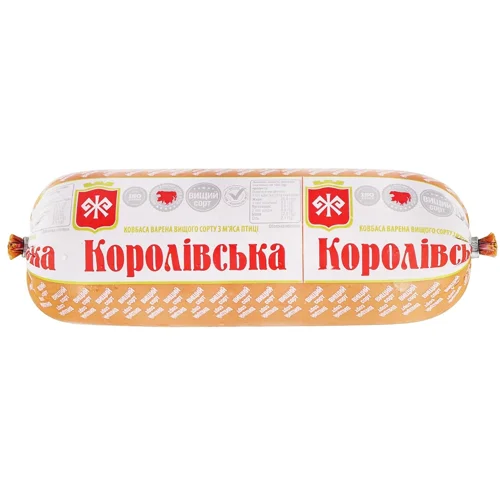 Ковбаса М'ясна Гільдія Королівська варена вищий сорт вагова