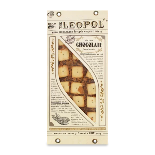 Шоколад Молочний Leopol' Вищого Ґатунку, 95 г