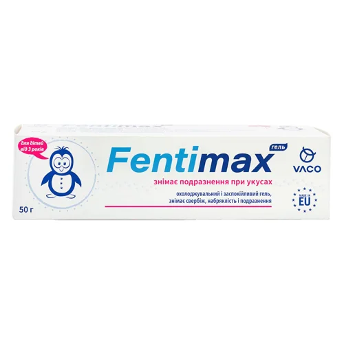 Гель після укусів комах Vaco Fentimax охолоджувальний для дітей від 3 років 50мл