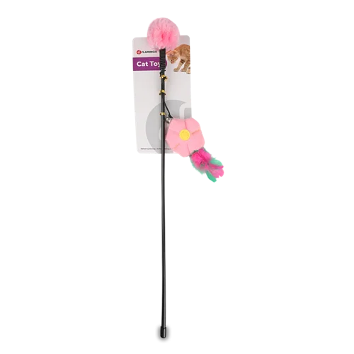 Іграшка Для Котів Вудка Щаслива Квітка Flamingo, 1шт, асорт