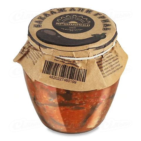 Баклажани «Ярмолинці» гриль в овочевому соусі, 510г